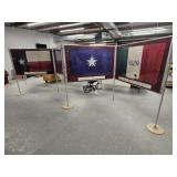 1985 Limited Edition Set of 10 Texas Flags Perot