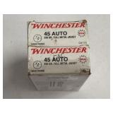 100rds Winchester 45ACP 230gr Range