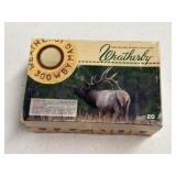 20rds Weatherby 300 Wby Mag 180gr