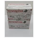 100rds Winchester 40S&W 165gr FMJ