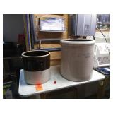 Antique stoneware crocks