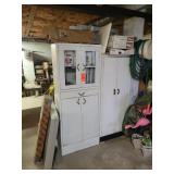 Metal cabinets and contents