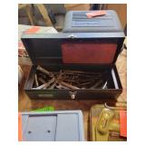 Tool box with wrenches