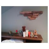 Miscellaneous decor and shelves
