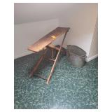 Wooden iron board & wash bin