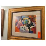 Itzchak Tarkay Caffe De Lic  two ladies drinking