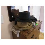 Hat rack, clock, dominoes, frame