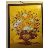 Abstract floral vase