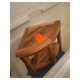 Wooden shower seat
