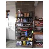 Shelving Rack & Contents