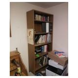 Bookshelf and contents