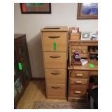 Wooden file cabinet