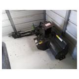 Lawn tractor snowblower