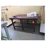Metal shop table