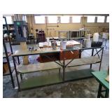 Metal shelves & contents