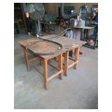 Wooden tables