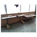 2 folding tables & contents