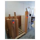 Wood veneer and burlap stock