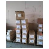 Pallet of lampshade covers