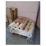 Packing paper rolls pallet