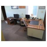 Desk, stands, monitor, Misc.