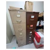 Two file cabinets