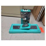 Ligitech keyboard/ mouse, solar spotlight