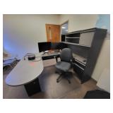 "U" desk and chair