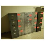5 file cabinets