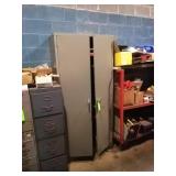 Metal cabinet and contents