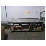 Stainless steel table on wheels