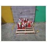 Pallet of fire extinguishers