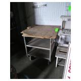 Metal wheeled cart