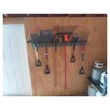 Garden tools and rack