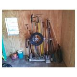 Garden tools and rack