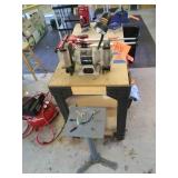 Bench grinder and stand