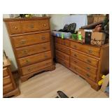 4 PC dresser set and bed frame