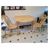 Table and 2 chairs