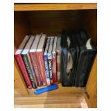 Books, cd collection, Sony wireless lan