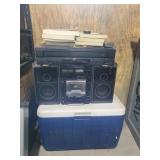 Cooler, Hitachi stereo radio, cd player