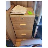 Two drawer file cabinet