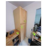 Wood storage cabinet no contents