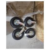 4 swivel casters