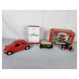 VW Beetle, Harrods Bus, 1918 Texaco Car Hallmark