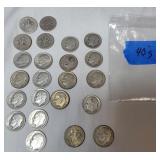 Silver Dimes 1946, 1947, 1948, 1949