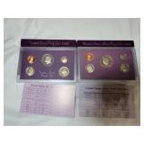 1987 & 1989 Mint Proof Sets