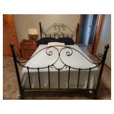 Queen/Full Bed Frame - Hammered Metal Finish