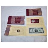 Jefferson Coin Set - Silver Dollar & $2 Bill UNC