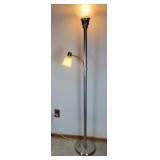 Dual Torchiere Lamp & Reading Light 71" H
