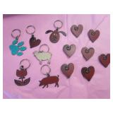Key Chains Laser Cut Metal - Animals Heart Magnets